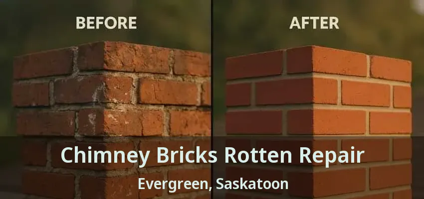 Chimney Bricks Rotten Repair Evergreen, Saskatoon - SK