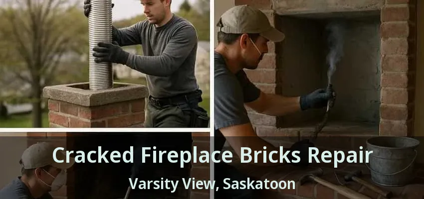 Cracked Fireplace Bricks Repair Varsity View, Saskatoon - SK Cracked Fireplace Bricks Repair Varsity View, Saskatoon - SK